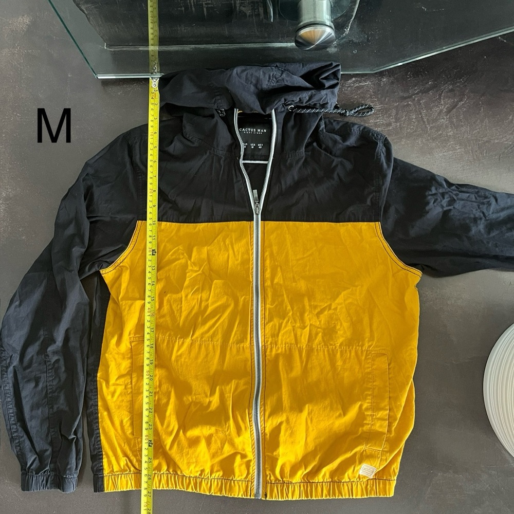Cactus Man Men's Black and Yellow Jacket
